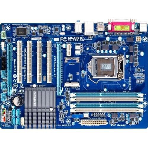 For Gigabyte GA-P75-D3P Original Used Desktop Motherboard P75-D3P B75 Socket LGA 1155 DDR3 ATX On Sale