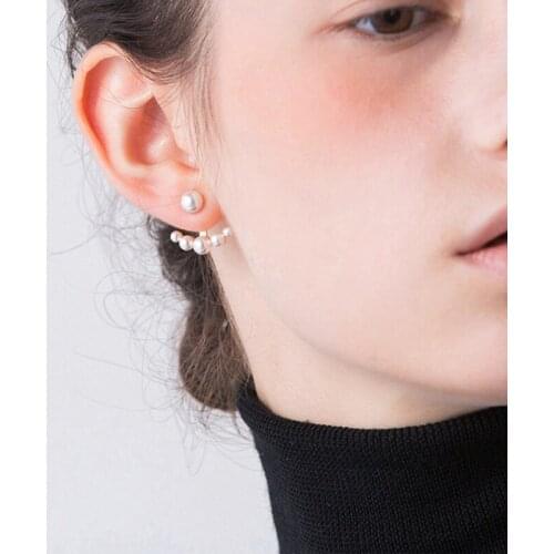 Elegant Pearls Earring for Women, Stainless Steel Stud Earring, Fashion Engagement Gifts