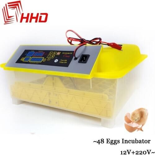 YZ8-48 Digital Brooder Cheap Fully Automatic Chicken Duck Egg Incubator Thermostat for Hatching 48 Goose Quail Bird Poultry Eggs