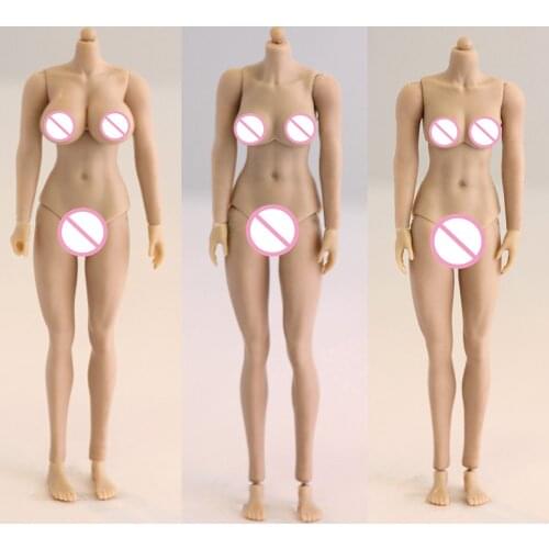 HENG TOYS 1/12 Scale Half-encapsulated Joint Flexible Female Body Fit 6" Action Figure Big Bust Model Body Accessories In Stock