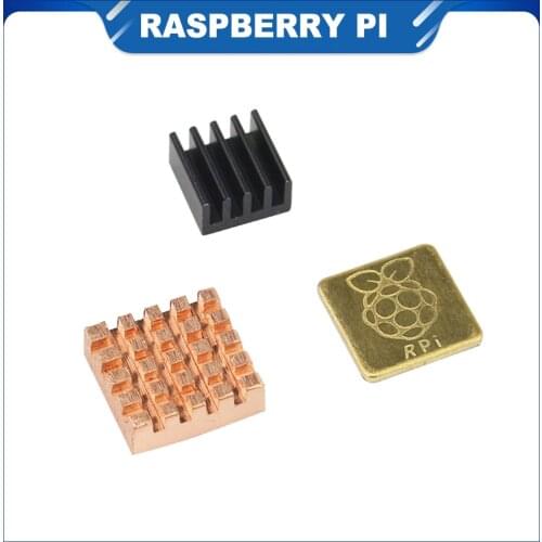 ITINIT R502 Raspberry Pi 3 Model B + Plus Heat Sink 1 Aluminum + 2 Copper with Logo Cooling Pad disipador Heatsink