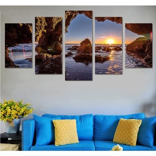 Sunrise Sea Beach 5D Diy Diamond Painting Cross Stitch Kits Full Square Round Drill Mosaic Picture By Numbers EmbroideryZP-4115