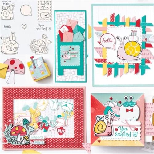 SNAILED Metal Cutting Dies And Stamps Stencils for DIY Scrapbook Album Photo Embossing Handmade New Cutting Dies For 2021