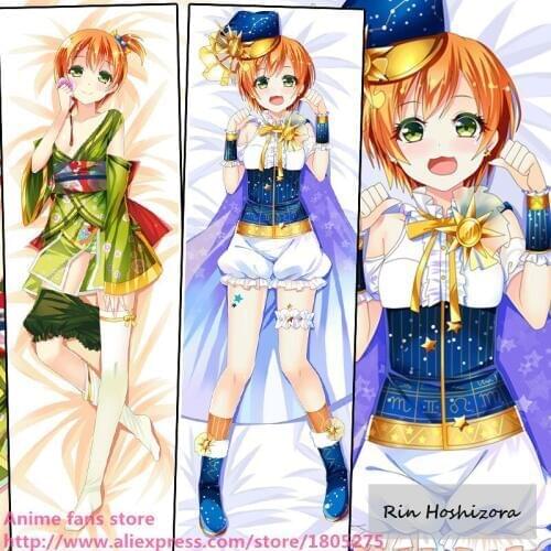 Lovely Japanese Anime Pillowcase Love Live Idol School Project Rin Hoshizora Cute Wedding Pillow Case decorative Hugging Body