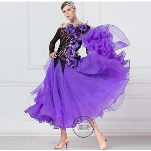 New Competition ballroom Standard dance dress,dance clothing,ballroom waltz dresses,Ballroom Dance Dress mint green17169