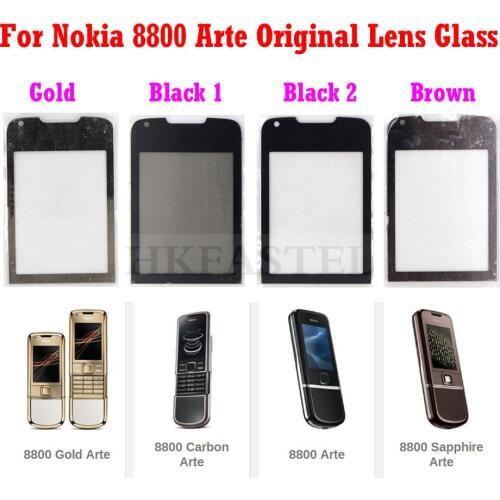 Original LCD Mirror For Nokia 8800A 8800 Arte Gold Sapphire Arte Mirror Display Screen Lens Protective Glass + Glue