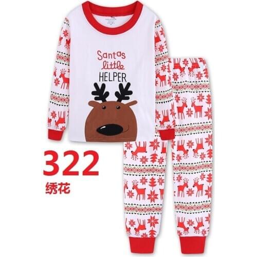 Pajama Sets Sleepwear girls pajamas sets kids nightwea boys pajamas set kids christmas pajamas pijama navidad 90-130cm cotton