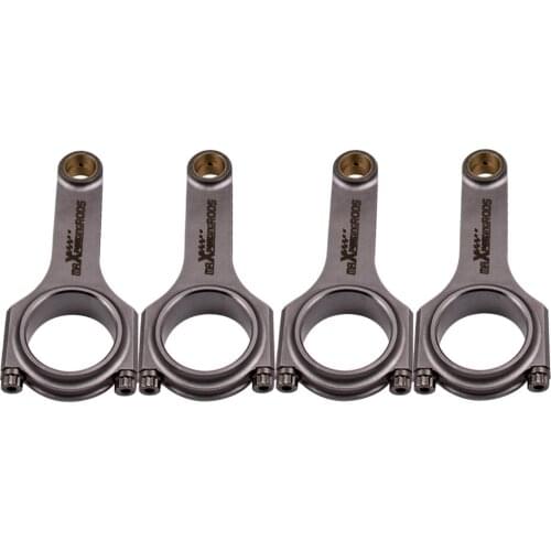 135mm Connecting Rod x4 Rods For BMW 2002 Ti Turbo M10 Engine Conrod Con Rod Bielle Pleuel Balanced Pin 600-800hp Forged 4340