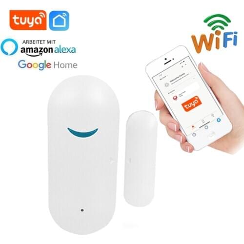 Tuya Smart Door Sensor Solution Wifi Door And Window Alarm Remote Intelligent Linkage Wifi Switch Support Alexa Google Home