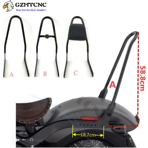 Sissy Bar For Harley Softail Slim FLSL Deluxe FLDE FLHC FLHCS Street Bob FXBB 2018 2019 2020 Tall Rigid Mount Passenger Backrest