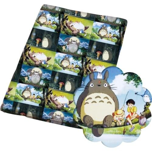 Diy 50*140CM flower pattern Polyester cotton Fabric Patchwor Printed for Tissue Kids Home Textile for Sewing Doll Dress Curtain