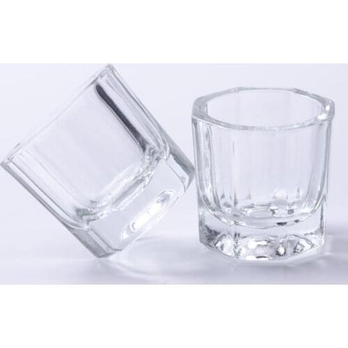 Octagonal Shape Glass Cup Dappen Dish Container for Arcylic Nail Art Liquid Powder Glass Dappen Dish Nails Art & Tools