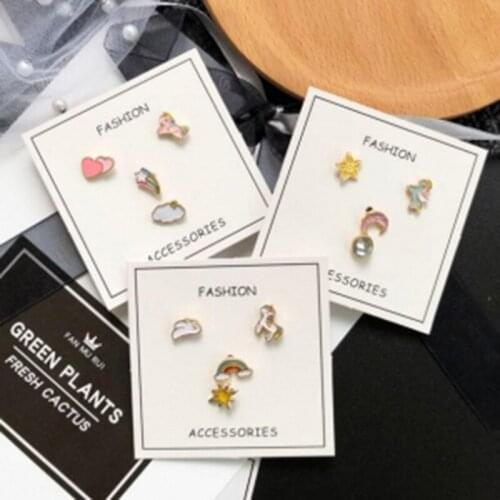 I love rainbow unicorn earrings small earrings wholesale