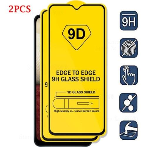 2Pcs 9D Glass On Samsun A 12 Screen Protector Film For Samsung Galaxy A12 A11 12a 2020 Protective Safety Glass protection films