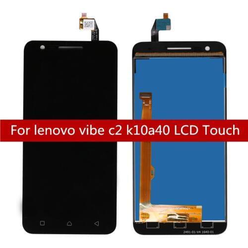 LCD For Lenovo C2 LCD Display for Lenovo Vibe C2 K10A40 LCD Display Touch Digitizer For lenovo k10A40 Display free shipping