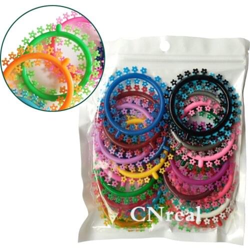 1 bag Dental Elastic Orthodontic Ligature Ties Flower-type Assorted Color Oral Care 1000 ties