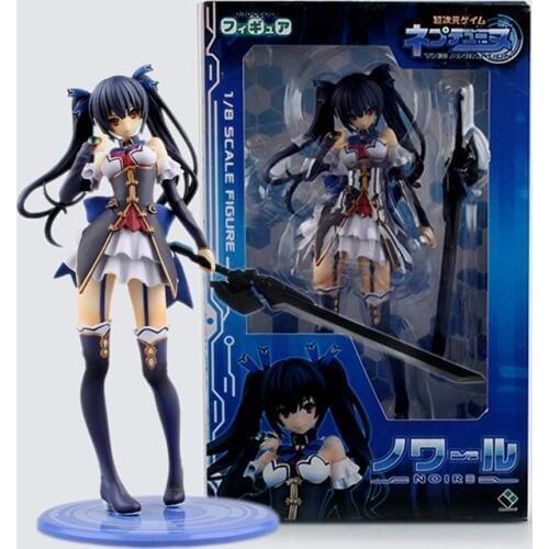 20CM Neptune Black Heart Noire Japan Anime Sexy Girl Figure 1/8 Scale PVC Painted Figure Collectible Model Toy