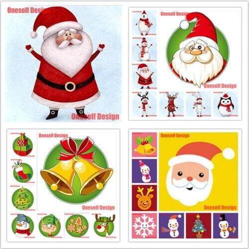 2019 new style Christmas gift 5d diamond painting full square/round Santa Claus 5d diamond embroidery Christmas snowman picture of rhinestones christmas decorations for home