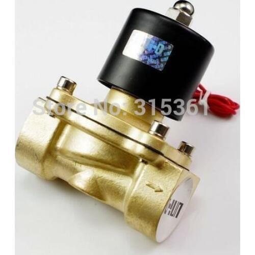 Free Shipping 5PCS AC220V 1" Two Way 2 Position Solenoid Valve 2W250-25 VITON