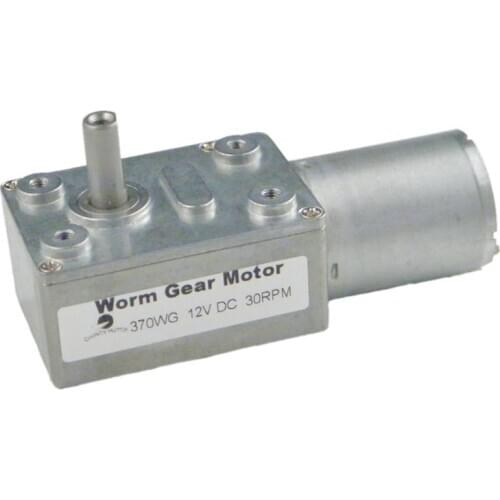 CHANCS 370WG DC Worm Gear Motor 12V DC 30RPM Speed Reduction Motor for Range Hood Nesting Machine Smart Equipment