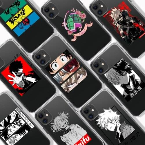 MHA My Hero Academia Phone Case for IPhone 11 12 X XR XS Pro MAX SE2020 6 6S 7 8 Plus Anime IPhone Case