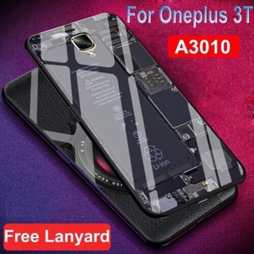 For Oneplus 3T Back Cover Case Luxury Tempered Glass Phone Cases Oneplus3T Case 1+3T One plus 3T Capa For Oneplus A3010 Fundas