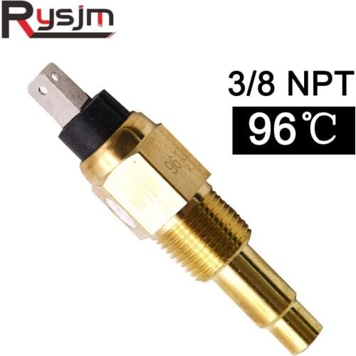 1PC 12V/24V Water Temperature Sensor Sender 3/8 NPT Thread For for Boat Marine Car Temp Gauge Alarm 96 Celsius