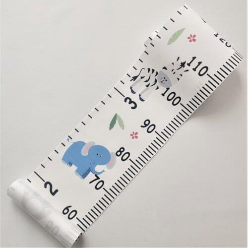 Baby Child Kids Height Ruler Kids Growth Size Chart Height Chart Measure Ruler Wall Sticker for Kids Room Home Decoration Hang