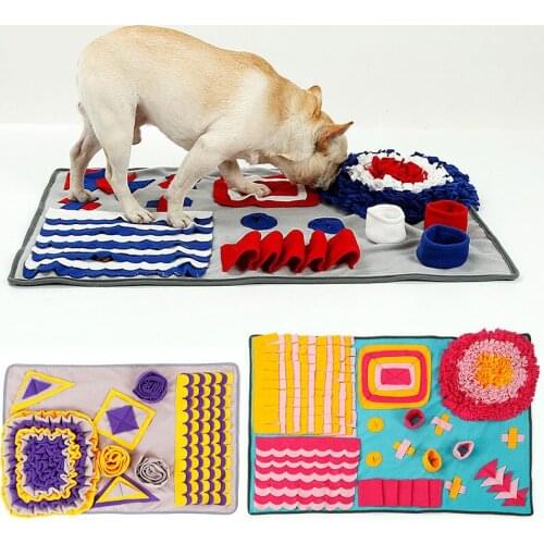 70*110cm Pet Sniffing Mat Washable Dog Cat Smell Training Pad Consume Energy Puzzle Pet Toys Dog Release Stress Training Blanket