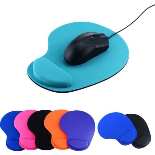 1 pcs Color mouse pad PC portable thickened office mouse pad with wrist support wrist support