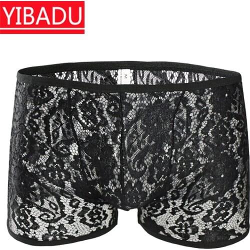 Lace for mens underwear boxer briefs boxer shorts breathable shorts tide high waist underwearyoupin
