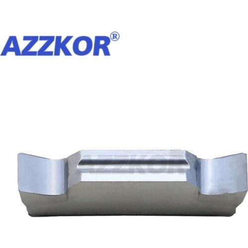 MGGN150-MGGN500 LL-NT01 Grooving Carbide Insert CNC Lathe Turning Tools For Aluminum Maching AZZKOR Lathe Grooving Inserts 10pcs