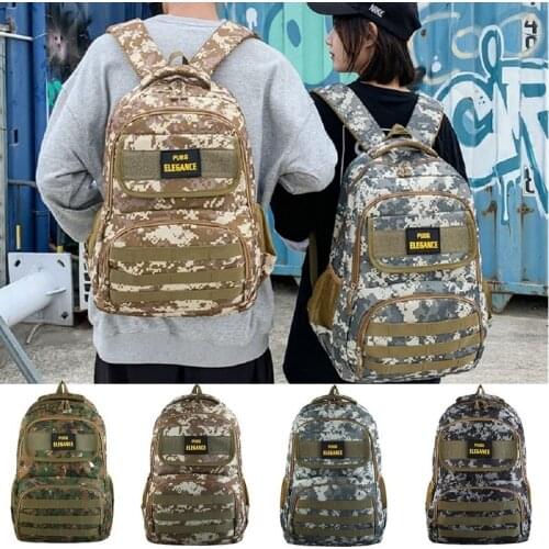 New Man Woman Outdoor Backpack Mountaineering Hiking Cycling Sport Bags Military Molle Tactical Bag Camouflage Travel Rucksack