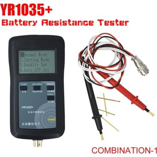 New Original Four-line YR1035 Lithium Battery Internal Resistance Meter Tester YR 1035 Detector 18650 Dry Battery Combination 1