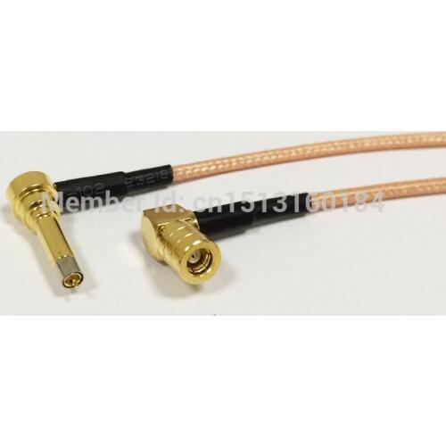New SMB Female Jack Right Angle To MS156 Right Angle Connector RG316 Coaxial Cable 15CM 6" Modem Extension Cable