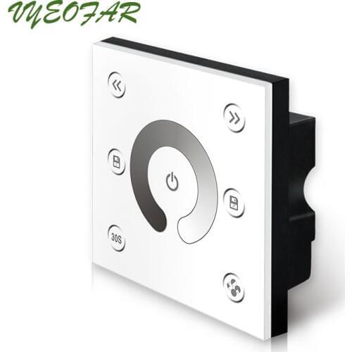 New Led 0-10V Dimmer AC 90V - 250V High Voltage Analog Signal 86 Type Touch Panel 86mm Wall Mount PWM5V Dim Controller