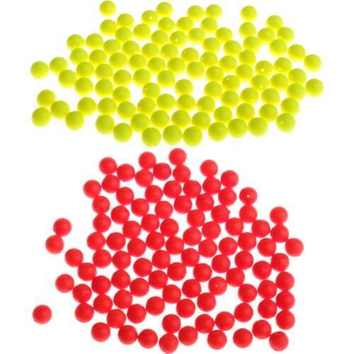 100pcs Fishing Floating Bobbers Drift Ball Fluorescent Foam Strike Indicator Buoyancy Fishing Float Bobber Fishing Accessories