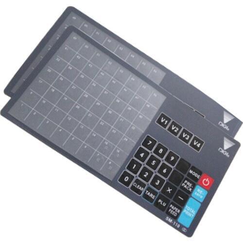 10pcs Keyboard Film For Digi SM-110 SM-110P SM-110P SM110 New and Compatible Electronic Scale Keyboard Skin Printer