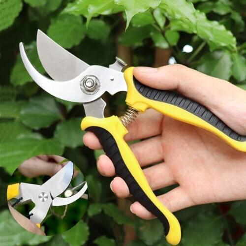 Cut Hand Garden Scissor bypass Orchard Branch graft cutter Plant tree trim Shear tool pruner pruning Shrub secateur bonsai anvil