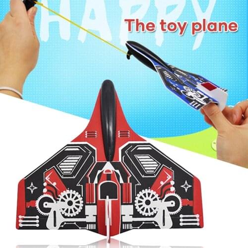 Airplane Toys Throwing Foam Airplanes with Slingshot Glider Aircraft Toy Plane Model For Outdoor NSV