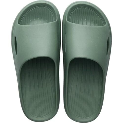 Household Flip Flops Female Summer Couple Room Mute Interior Home Stripe Shoes Bathroom Bath Sandals Soft Bottom Mens Slippers