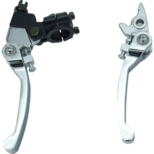 Chrome Aluminum Alloy Folding Clutch & Brake Lever for CRF IRBIS Apollo Xmotos KAYO BSE Pit Dirt Bike Part