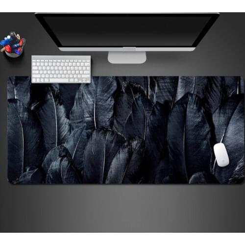 Advanced Black Fashion Simple Mouse Pad High Quality Selling Slip Washable Customized Cool Natural Rubber Special Large Mats