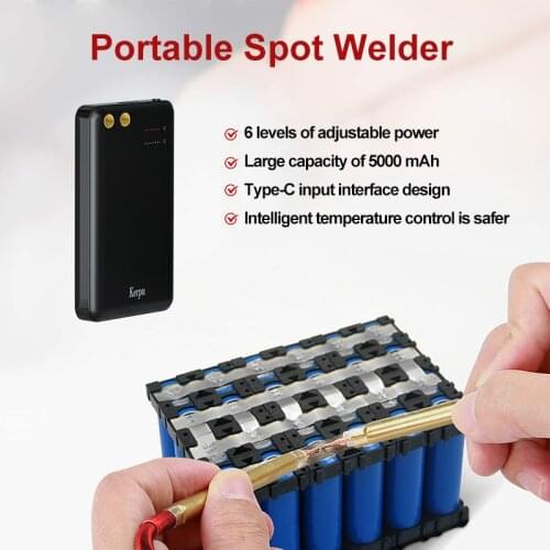 5000mAh 6 Gears DIY Spot Welder Handheld Portable Mini Spot Welding Machine With Quick Release Pen Nickel Plate 18650 Battery