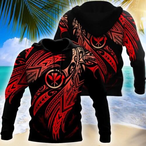 Amazing Hawaii Polynesian Tattoo 3D Printed Unisex Deluxe Hoodie Men Sweatshirt Streetwear Zip Pullover Casual Jacket Tracksuit