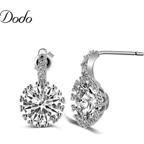 Vintage Sunflower Stud Earrings For Women Trendy Silver Color Simple Stud Earrings Metal Statement Jewelry Female Brincos E178