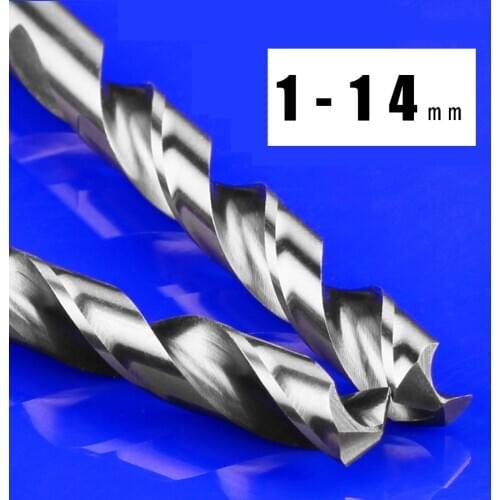 Hot selling 1pcs High Speed Steel Straight Shank Twist Drill Bits Electric Drill Rotary Power Tools 1-14mm