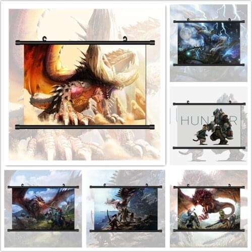 WTQ Monster Hunter Anime Manga HD Print Wall Poster Canvas Painting Anime Posters Wall Decor Poster Wall Art Picture Home Deco