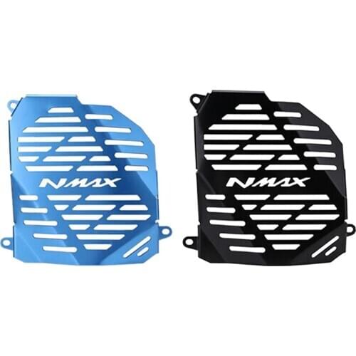 2Pcs Motorcycle Stainless Steel Guard Radiator Grille Cover for Yamaha Nmax155 2015- - Blue & Black