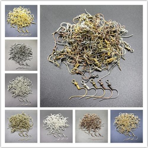 100pcs 17x20mm Earring Findings Earrings Clasps Hooks Fittings DIY Jewelry Making Alloy Hook Drop earrings Accessories